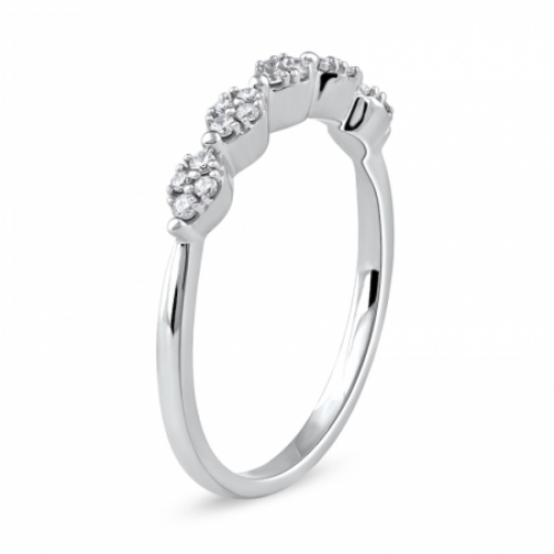 Женское кольцо из белого золота 585 пробы с бриллиантом