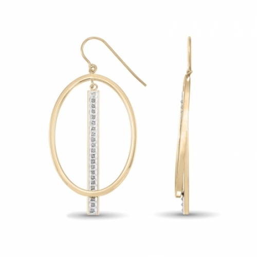 Серьги из серебра 925 пробы с бриллиантом