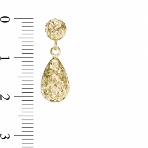 Серьги из желтого золота 585 пробы