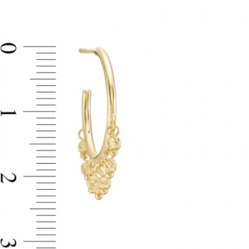Серьги из желтого золота 585 пробы