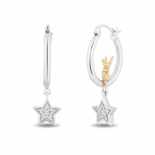 Серьги из серебра 925 пробы с бриллиантом