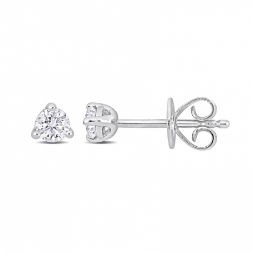 Серьги из платины с бриллиантом