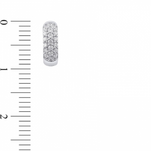 Серьги из белого золота 585 пробы с бриллиантом