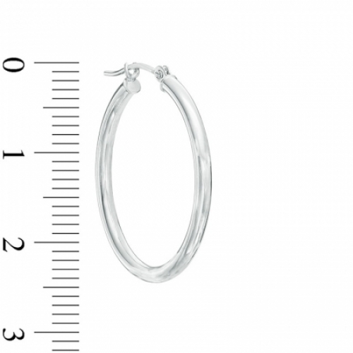 Серьги конго из белого золота 585 пробы