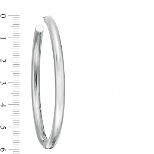 Серьги конго из белого золота 585 пробы