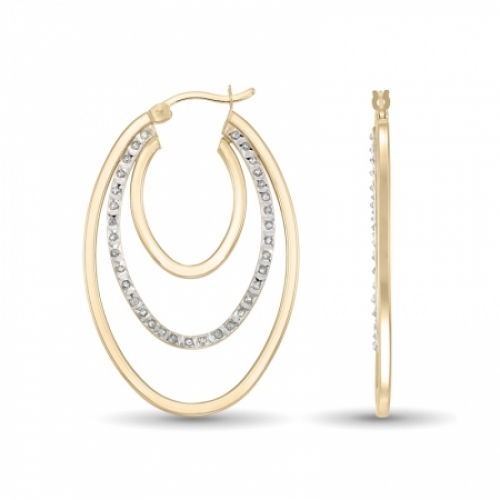 Серьги из серебра 925 пробы с бриллиантом