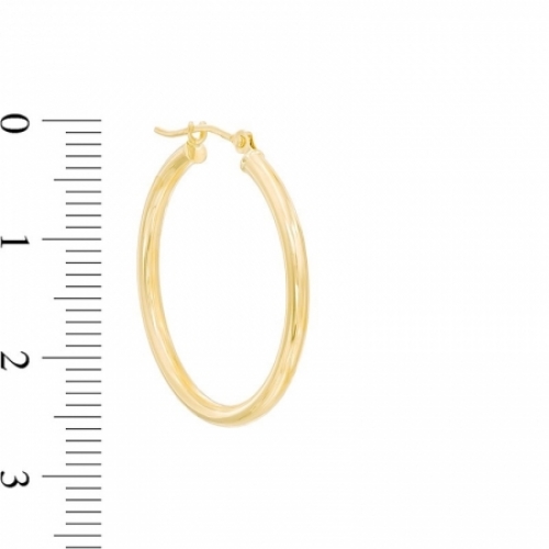 Серьги конго из желтого золота 585 пробы