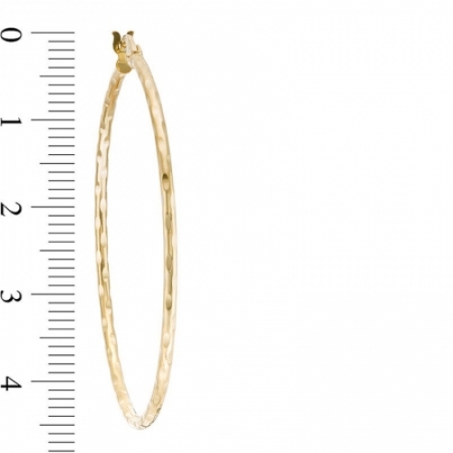 Серьги конго из желтого золота 585 пробы