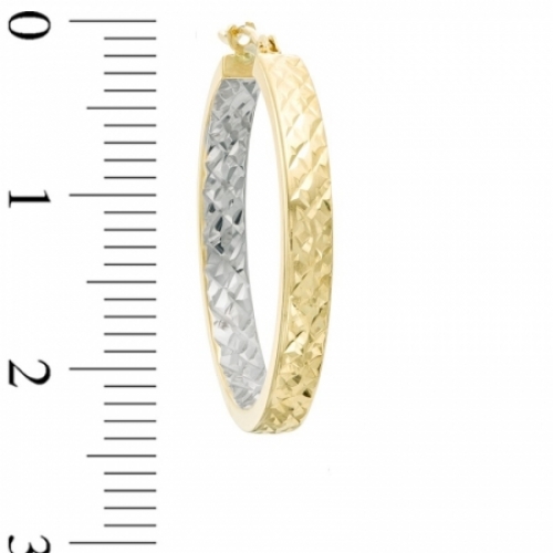 Серьги конго из золота 585 пробы