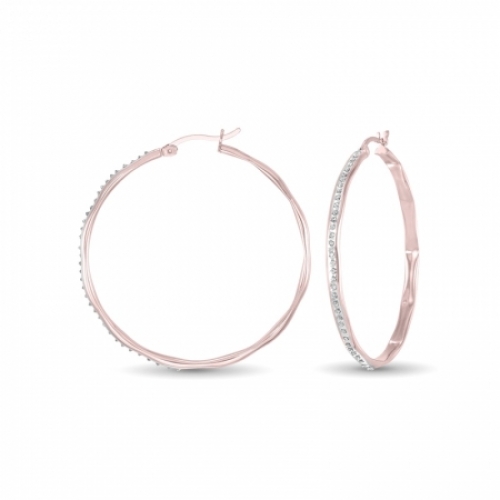 Серьги из серебра 925 пробы с бриллиантом