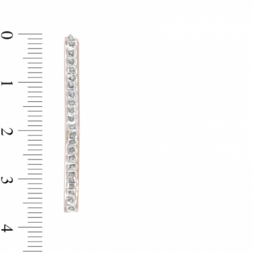 Серьги из серебра 925 пробы с бриллиантом