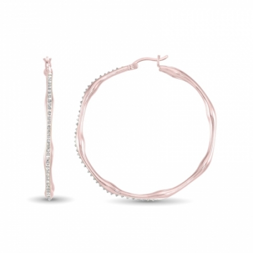 Серьги из серебра 925 пробы с бриллиантом