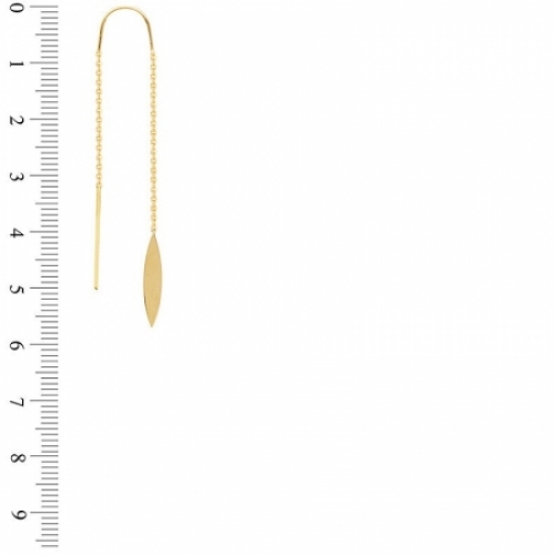 Серьги из желтого золота 585 пробы