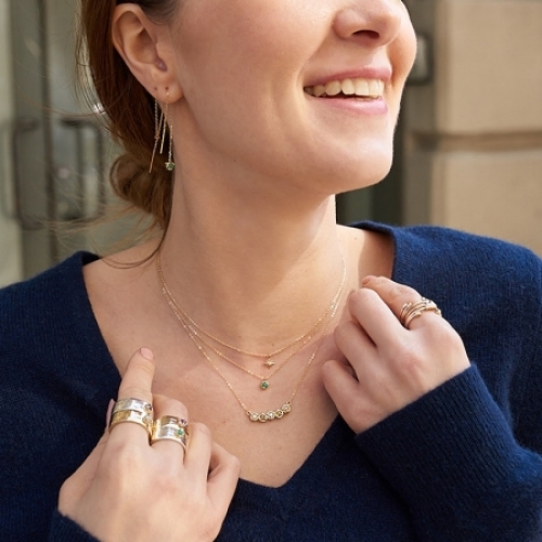 Серьги из желтого золота 585 пробы