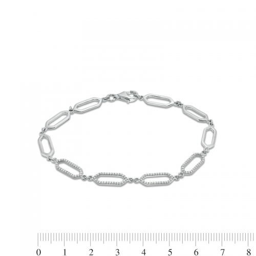 Браслет из серебра с бриллиантами