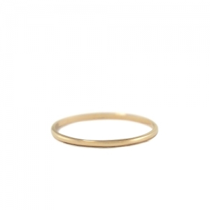 Узкое женское кольцо из желтого золота 