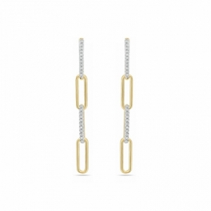 Серьги из серебра 925 пробы с бриллиантом