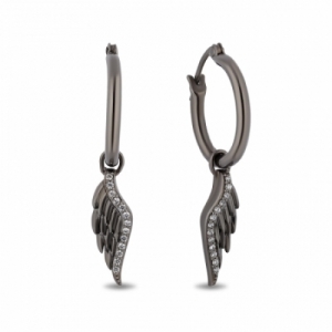Серьги из серебра с бриллиантом