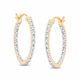Серьги из серебра 925 пробы с бриллиантом