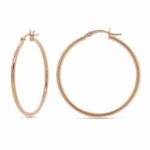 Серьги конго из красного золота 585 пробы