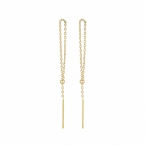 Серьги из желтого золота 585 пробы