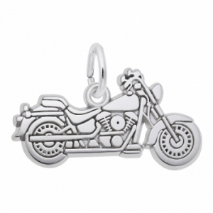 Подвеска-шарм "Мотоцикл" из серебра